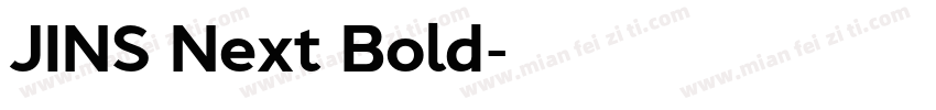 JINS Next Bold字体转换